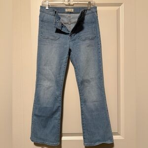 Madewell Blue Ankle Cropped Cali Demi-Boot Jean